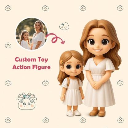 Custom 3D Action Toy From Your Photo Personalized Figure | Perfect Gift for Mom-SELLMALL