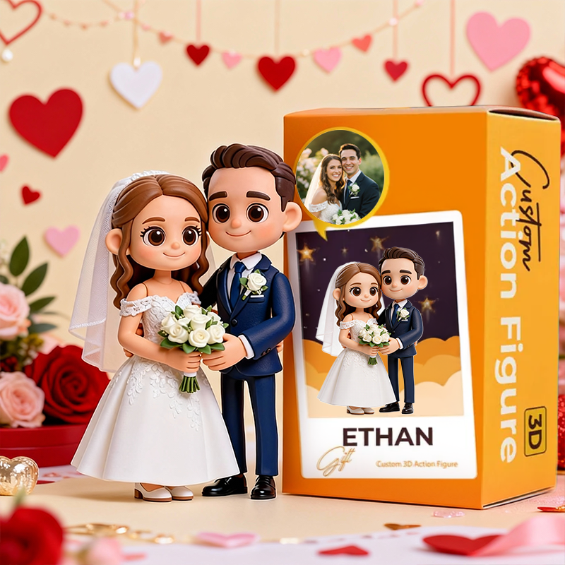 Custom 3D Printed Action Figure - Valentine's Day Limited