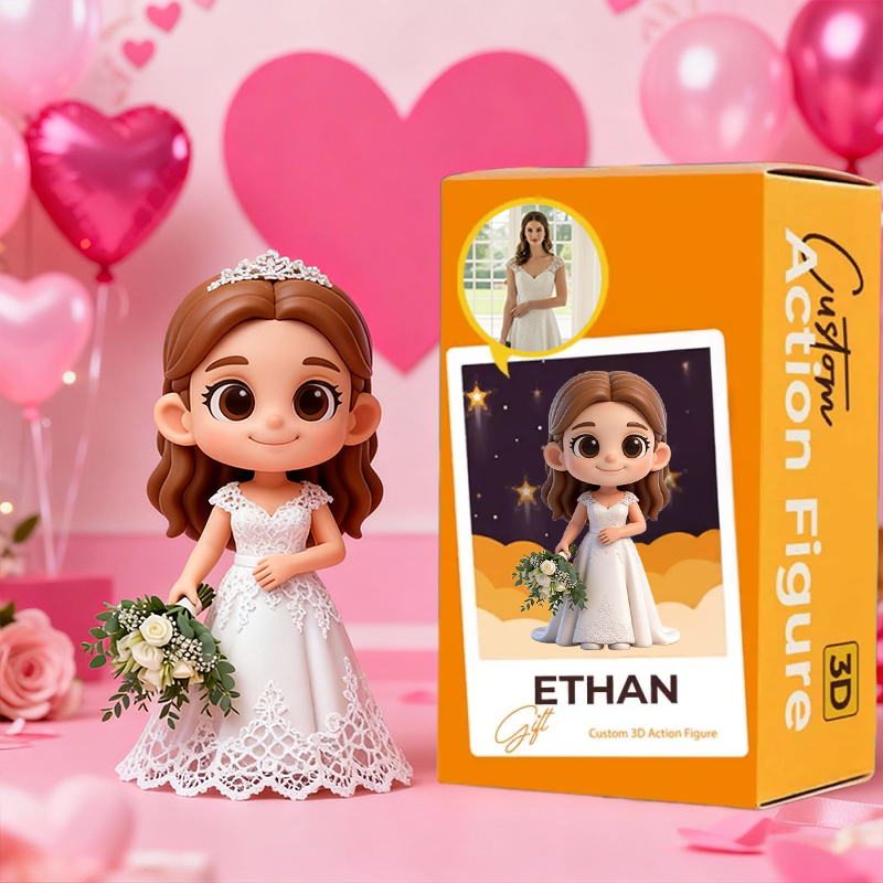 Custom 3D Printed Action Figure - Valentine's Day Limited