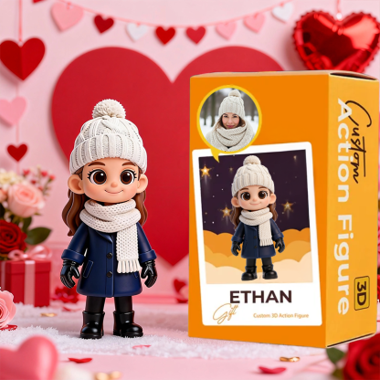 Custom 3D Printed Action Figure - Valentine's Day Limited