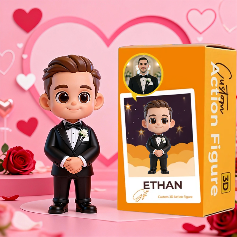 Custom 3D Printed Action Figure - Valentine's Day Limited