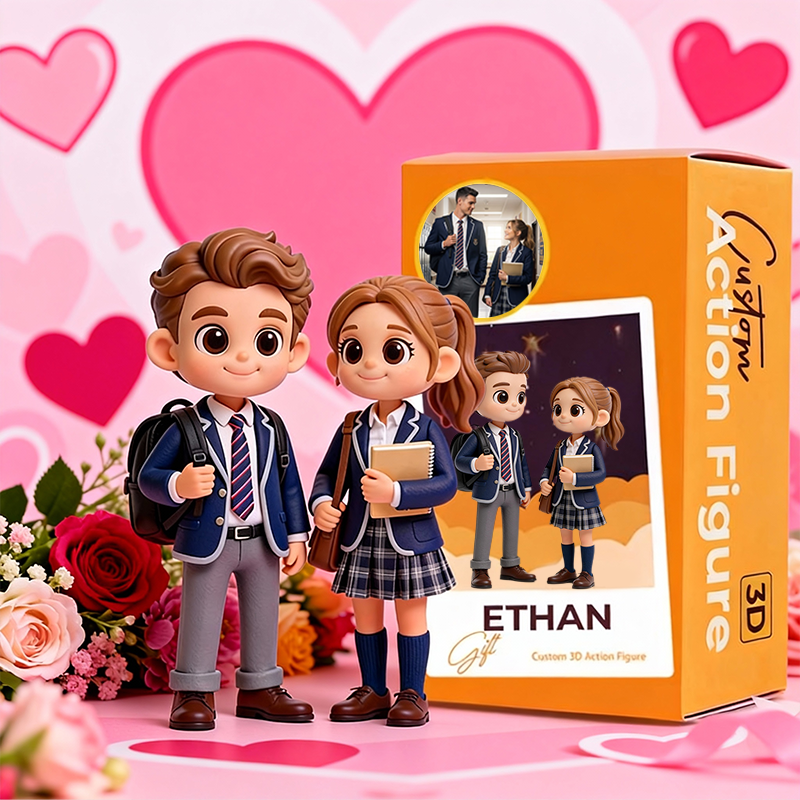 Custom 3D Printed Action Figure - Valentine's Day Limited