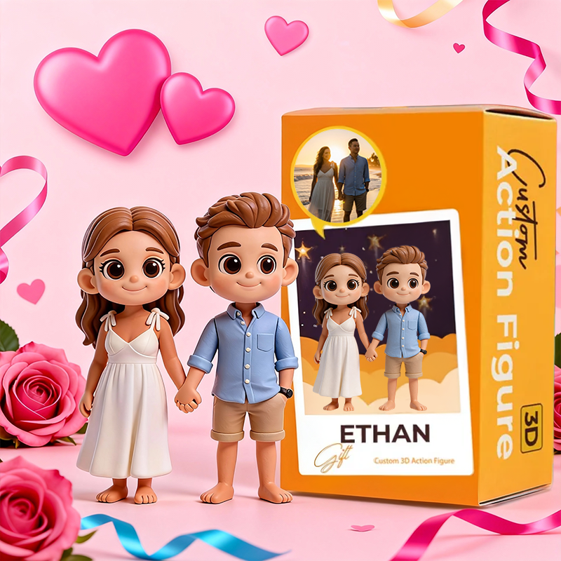 Custom 3D Printed Action Figure - Valentine's Day Limited