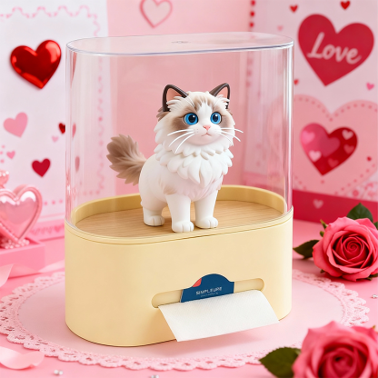 Custom 3D Printed Figure Tissue Box - Valentine's Day Special