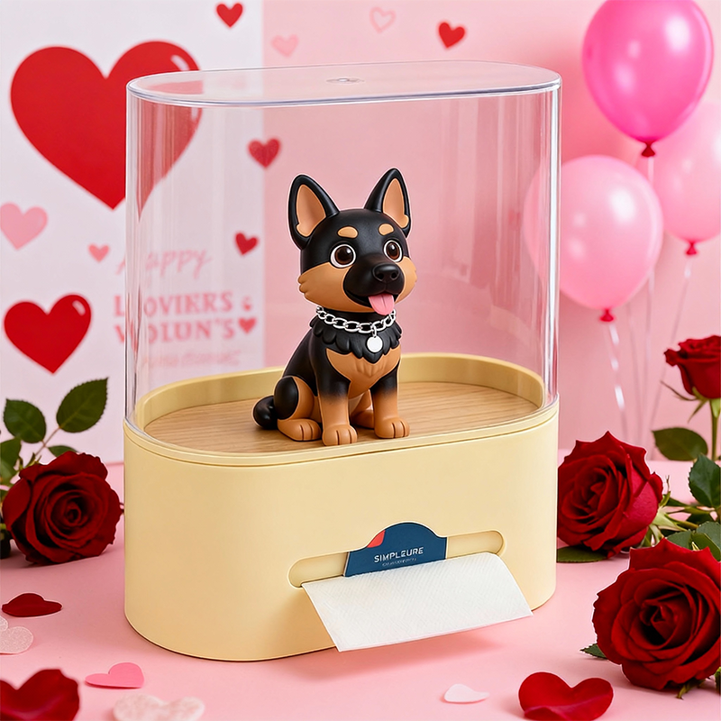 Custom 3D Printed Figure Tissue Box - Valentine's Day Special