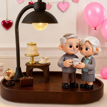 Valentine’s Day 3D Printed Figure Desk Lamp Personalized LED Night Light