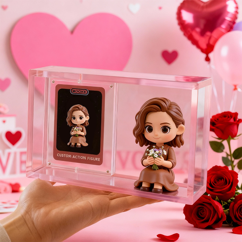 Custom 3D Cartoon Figure With Display Box And Card Personalized Gift Collectible-SELL MALL