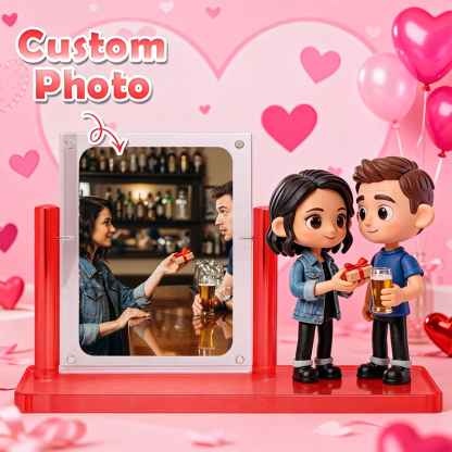 3D Figure Acrylic Display Case Custom Carded Model Showcase Valentine’s Day
