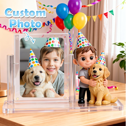 3D Figure Acrylic Display Case - Custom Carded Model Showcase - Birthday