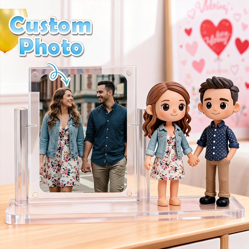 3D Figure Acrylic Display Case Custom Carded Model Showcase Valentine’s Day