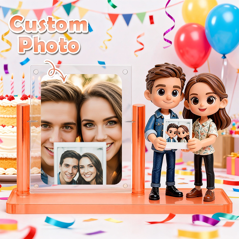 3D Figure Acrylic Display Case - Custom Carded Model Showcase - Birthday