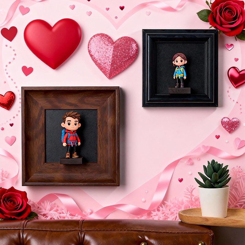 DIY Photo Frame for Action Figures -  Decorative Frame - Valentine's Day-SELL MALL