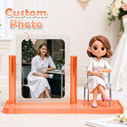 3D Figure Acrylic Display Case – Custom Carded Model Showcase for Wedding Keepsake