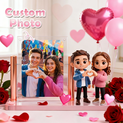 3D Figure Acrylic Display Case Custom Carded Model Showcase Valentine’s Day