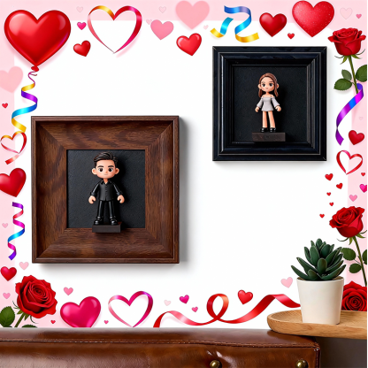 DIY Photo Frame for Action Figures -  Decorative Frame - Valentine's Day-SELL MALL