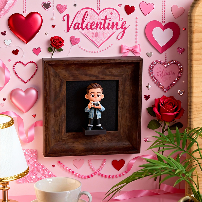 DIY Photo Frame for Action Figures -  Decorative Frame - Valentine's Day-SELL MALL