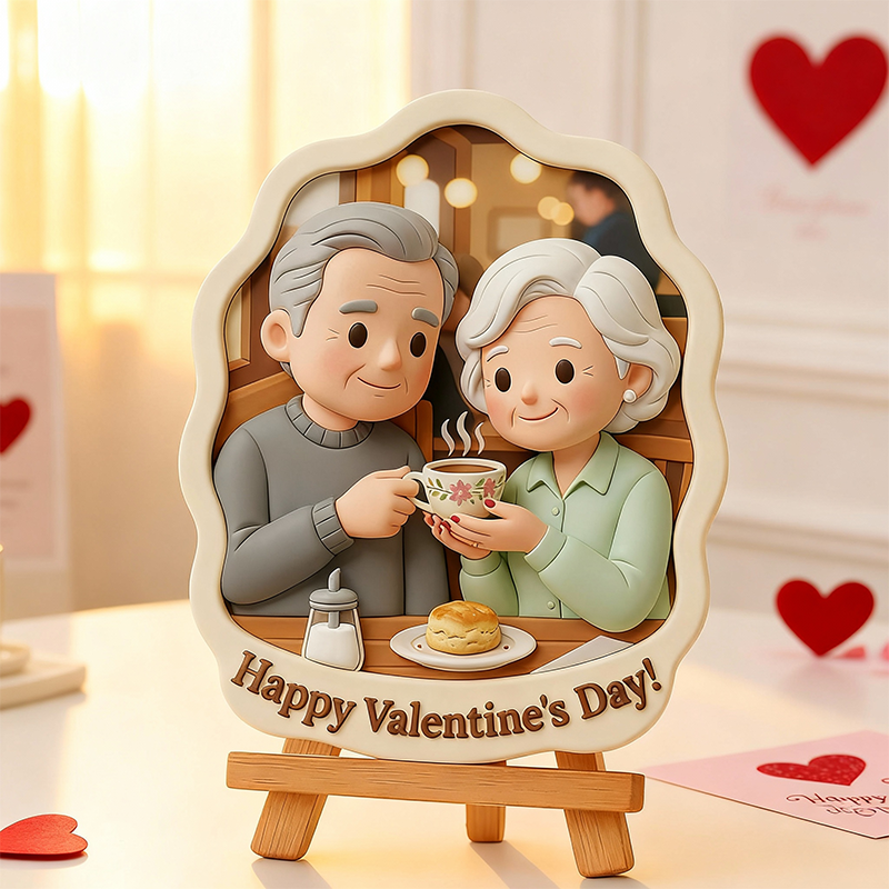 Custom Valentine’s Day Relief Sculpture Art Engraved Personalized 3D Print
