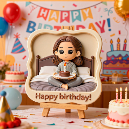 Custom 3D Relief Sculpture - Engraved Personalized Keepsake - Birthday