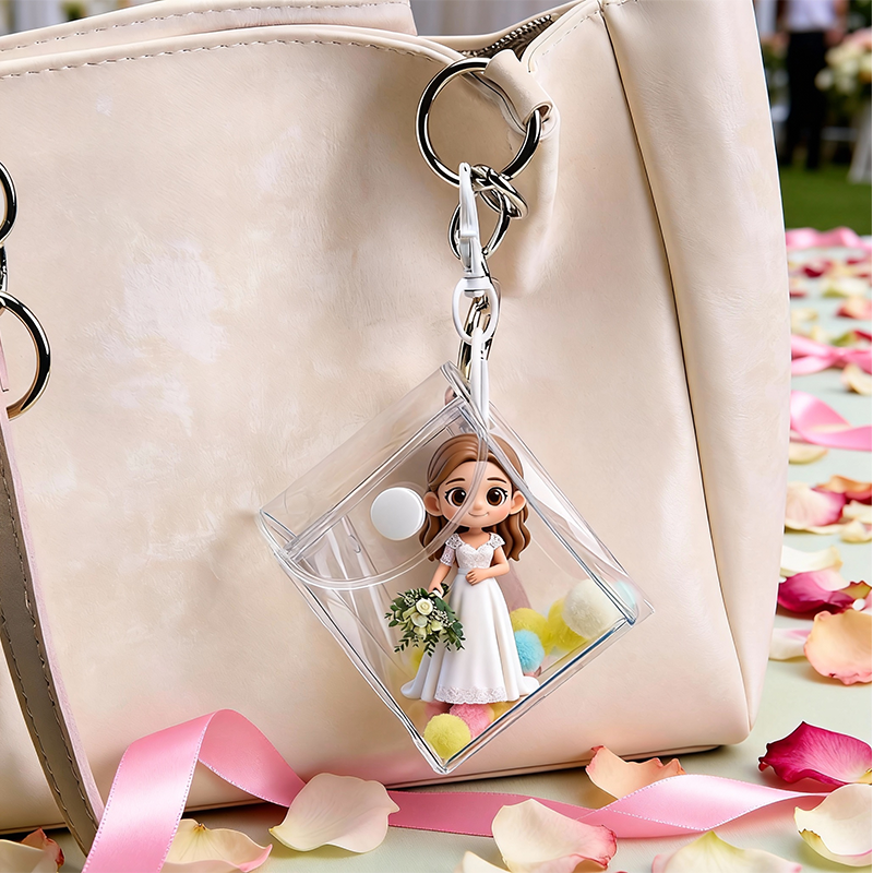 Custom 3D Printed Figure – Valentine's Bag Charm