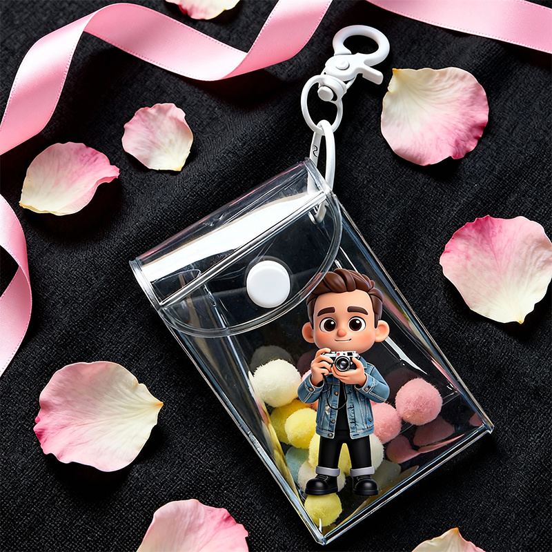 Custom 3D Printed Figure – Valentine's Bag Charm