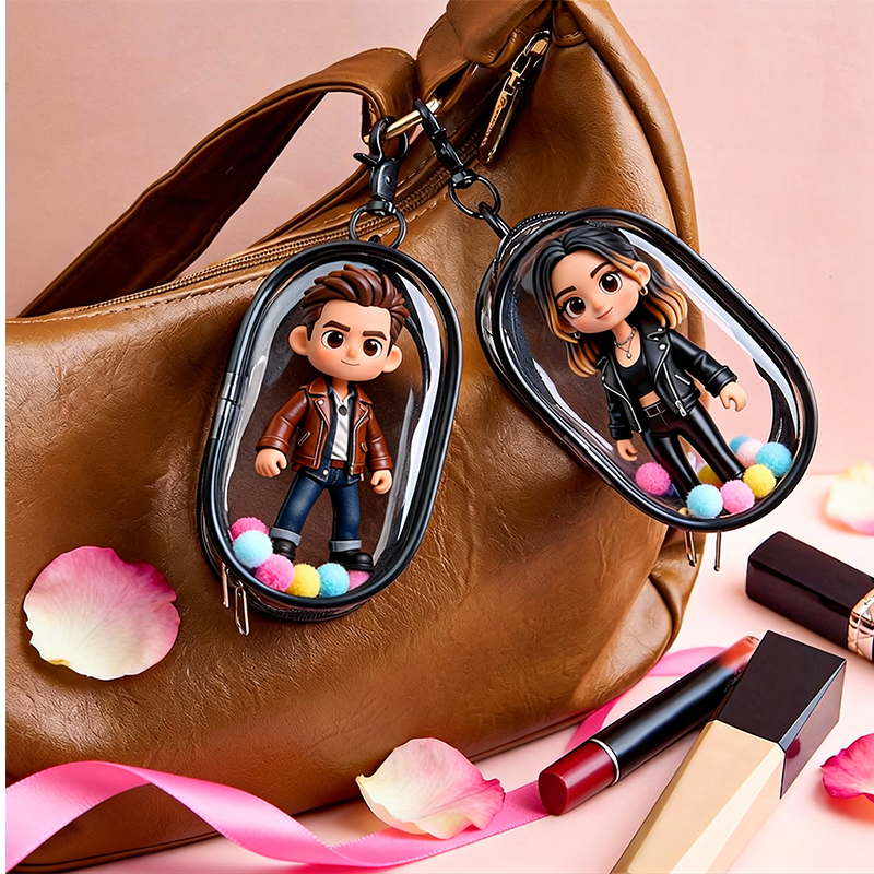 Custom 3D Printed Figure – Valentine's Bag Charm