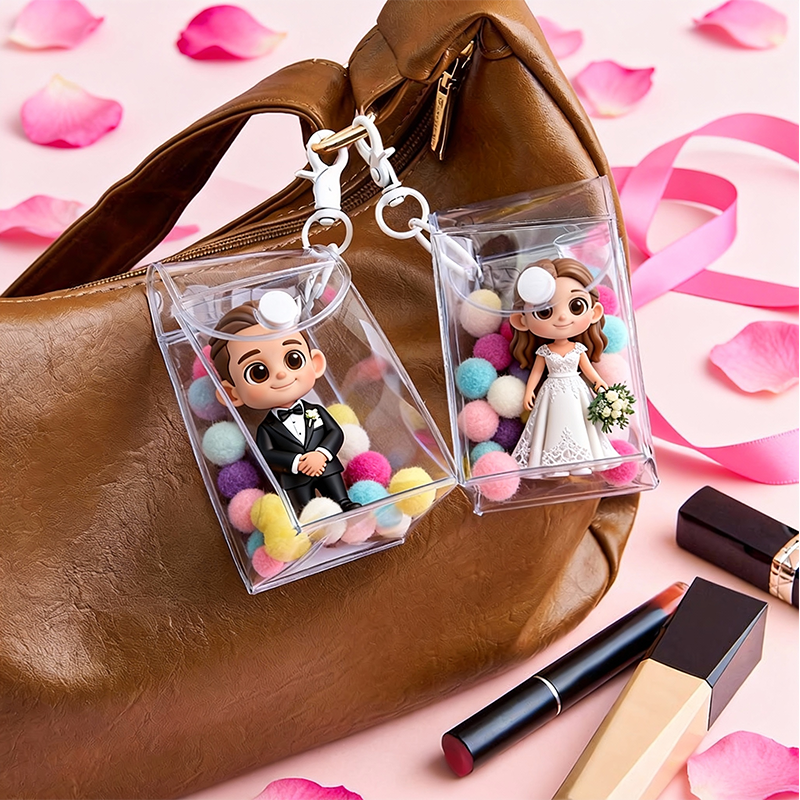 Custom 3D Printed Figure – Valentine's Bag Charm