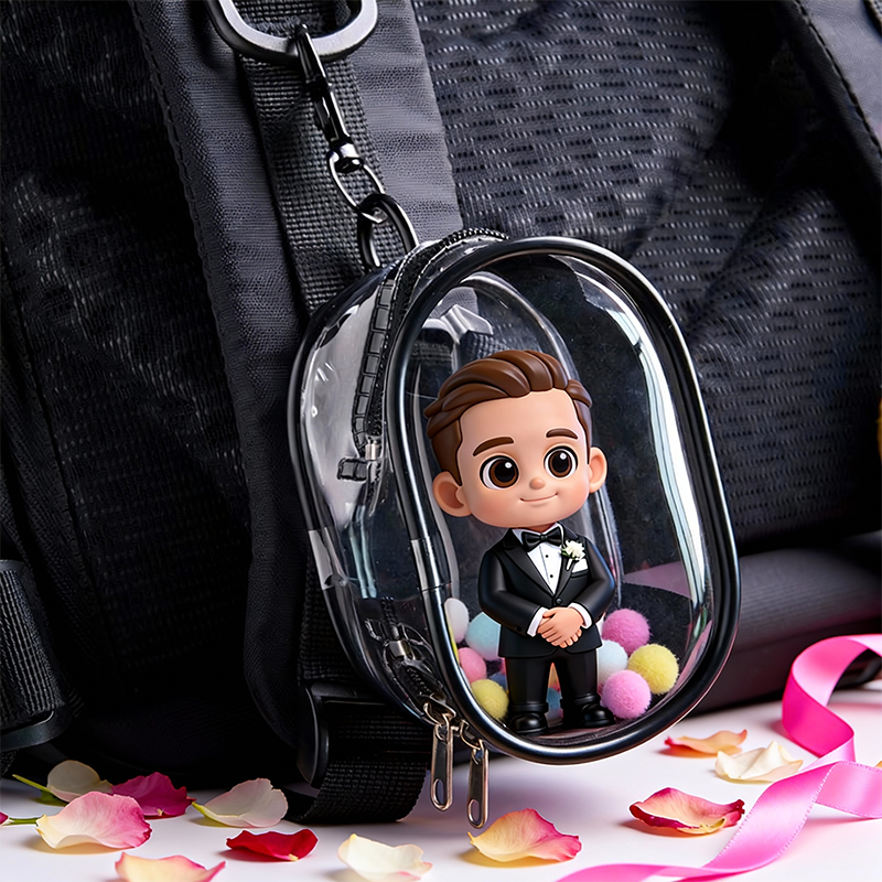 Custom 3D Printed Figure – Valentine's Bag Charm