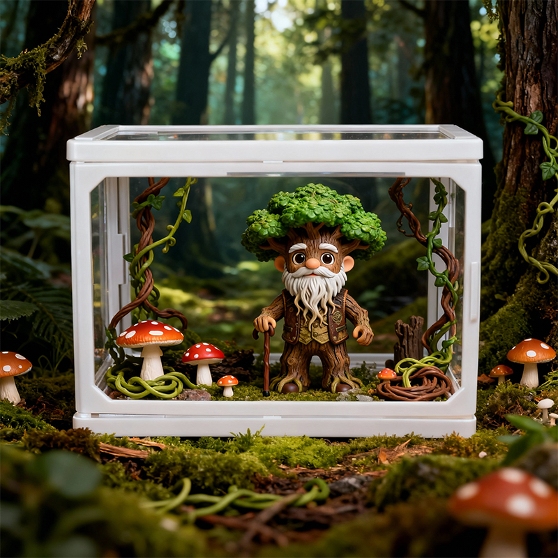 Custom Non-Human Miniature Figurine | Personalized 3D Printed Dollhouse Scene