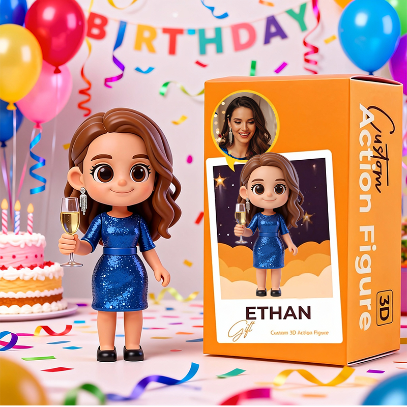 Custom 3D Printed Figure - Memories Personalized Blind Box - Birthday