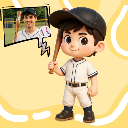 Personalized Sportsman Action Figure Made from Photo | Best Gift for Athletes-SELLMALL