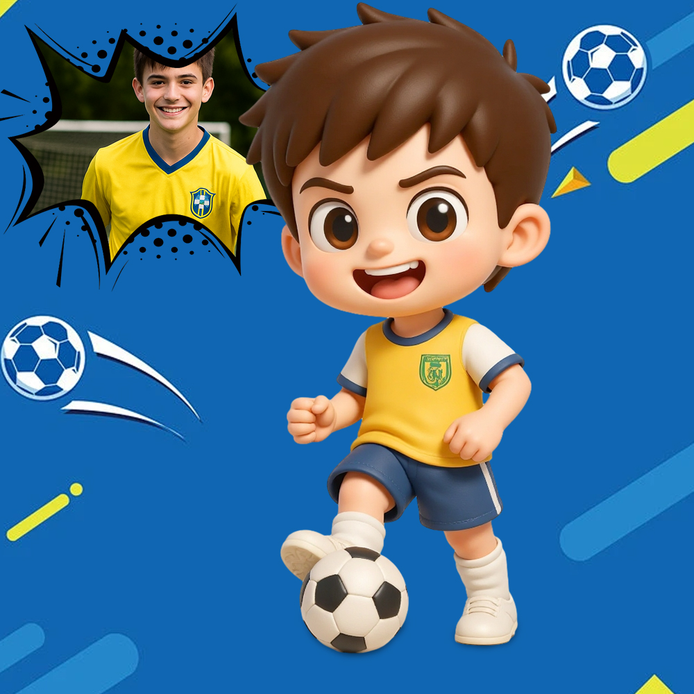 Personalized Sportsman Action Figure Made from Photo | Best Gift for Athletes-SELLMALL