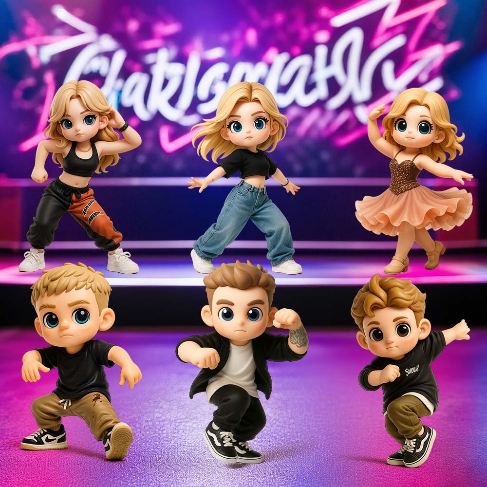 Custom 3D Cartoon Chibi Figure Team Character | Perfect Fan Support Gift & Collectible-SELLMALL