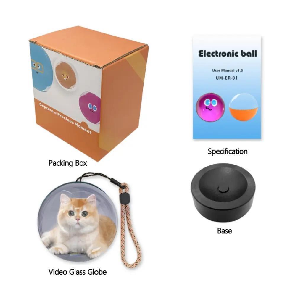 WiFi Version Mobile App Direct Video & Photo Transfer Playable Glass Globe Christmas Gift Birthday Gift (Production time: 10-20 days)