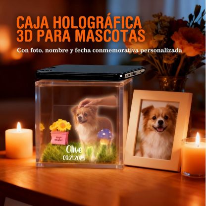 Custom 3D Printed Ornament Personalized Hologram Memorial Keepsake - Pet -SELL MALL
