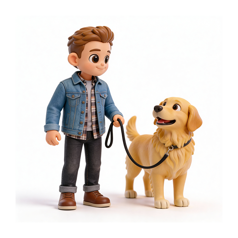 3D Figure Acrylic Display Case - Valentine's Day - Custom Carded Model Showcase