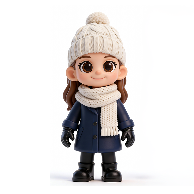 3D Figure Acrylic Display Case - Valentine's Day - Custom Carded Model Showcase