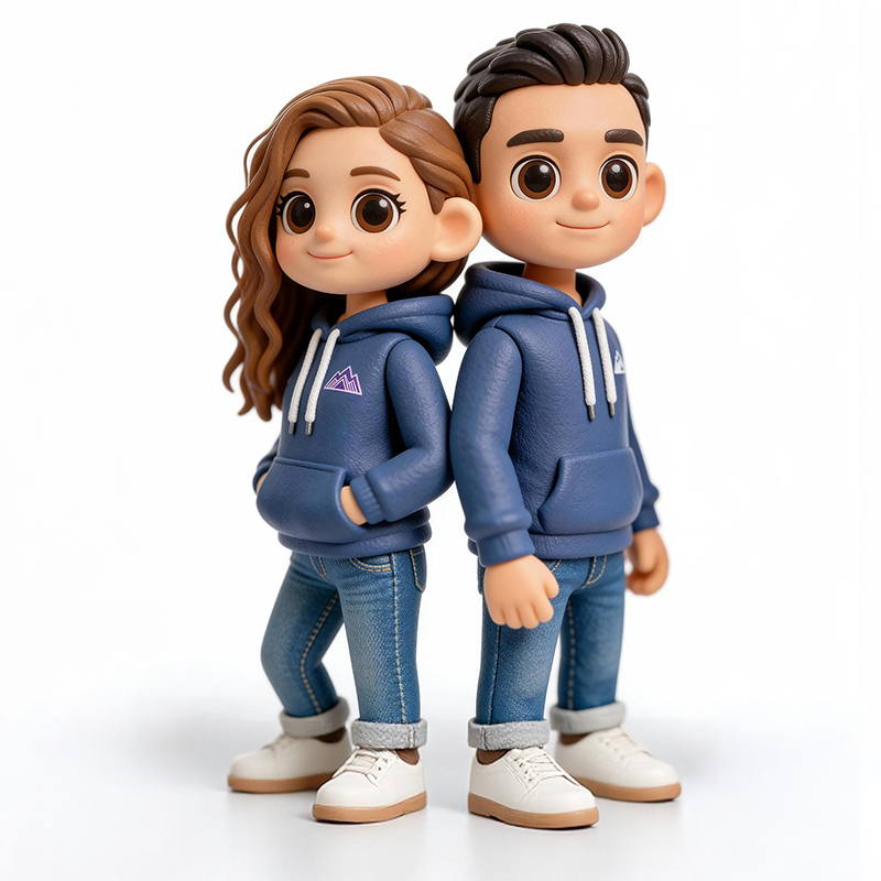 Custom 3D Mini Figure - Valentine's Day - Personalized Transparent Hanging Ball-SELL MALL