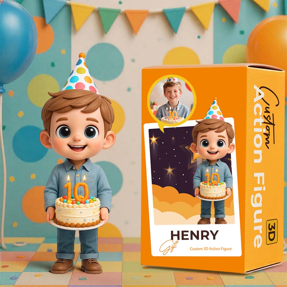 Custom 3D Action Figure From Your Photo Personalized Toy | Perfect Birthday Gift-SELLMALL