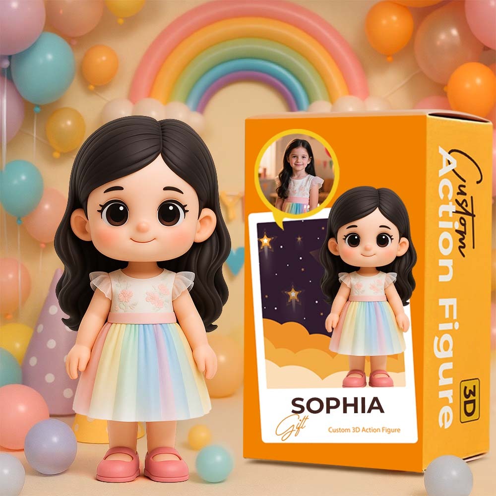 Custom 3D Action Figure From Your Photo Personalized Toy | Perfect Birthday Gift-SELLMALL