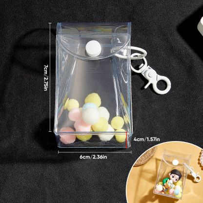 (Fits 6cm Figures) PVC Keychain Display Pouch Style B-SELLMALL