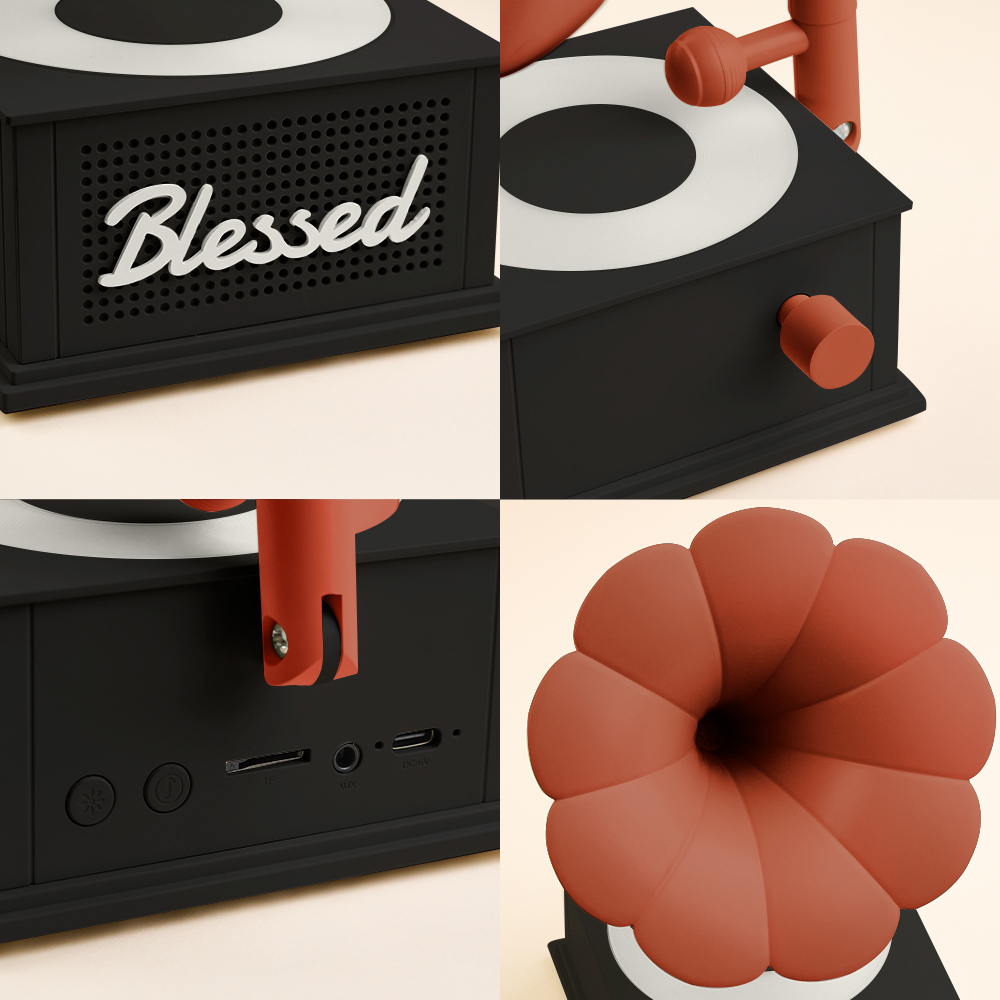 Retro Audio-Black-SELLMALL