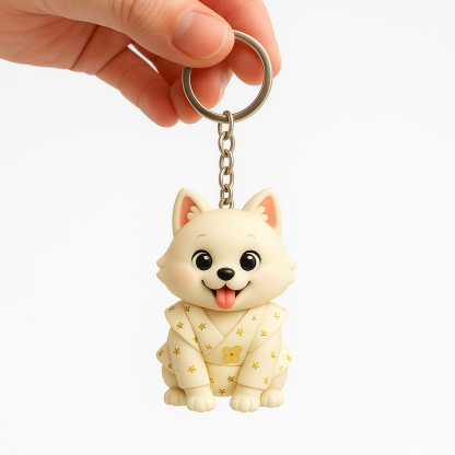 Custom Mini 3D Keychain Figurine - Cute Personalized Christmas Present-SELLMALL