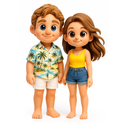 Custom 3D Cartoon Figure - Unique Character Design - Christmas-SELL MALL