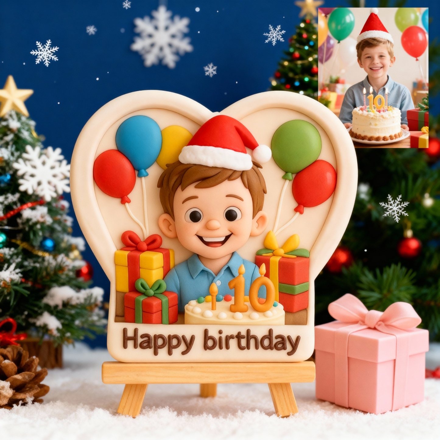 Custom 3D Relief Sculpture - Christmas Engraved Personalized Keepsake-SELL MALL