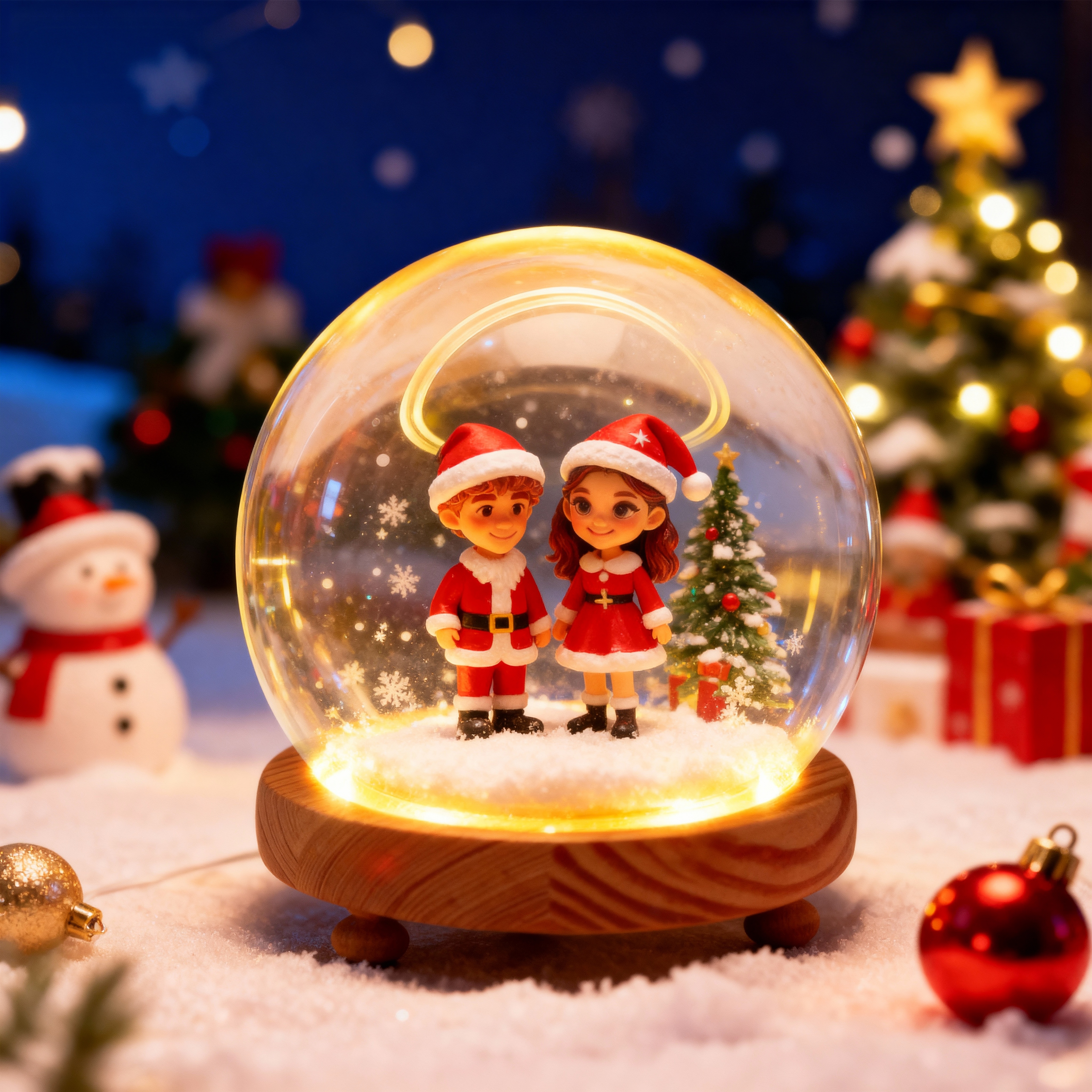 Custom 3D Action Figure Night Light (from Your Photo) | Personalized Unique Christmas Gift for Lovers, Boyfriend & Girlfriend-SELL MALL