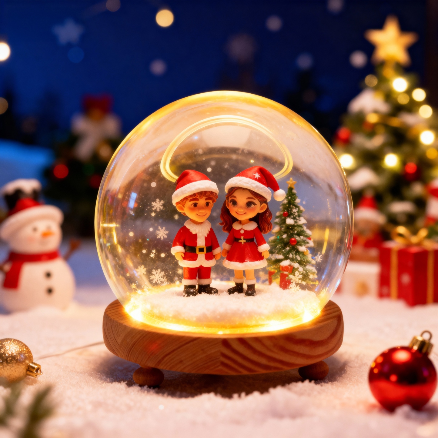 Custom 3D Action Figure Night Light (from Your Photo) | Personalized Unique Christmas Gift for Lovers, Boyfriend & Girlfriend-SELL MALL