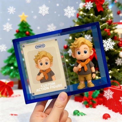 Custom 3D Cartoon Figure With Display Box And Card Personalized Gift Collectible-SELLMALL