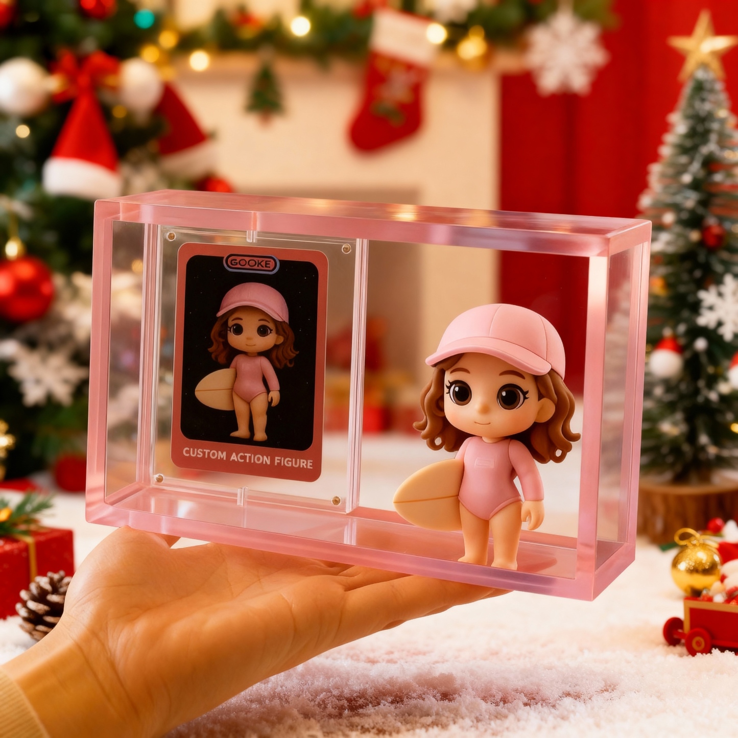 Custom 3D Cartoon Figure With Display Box And Card Personalized Gift Collectible-SELLMALL
