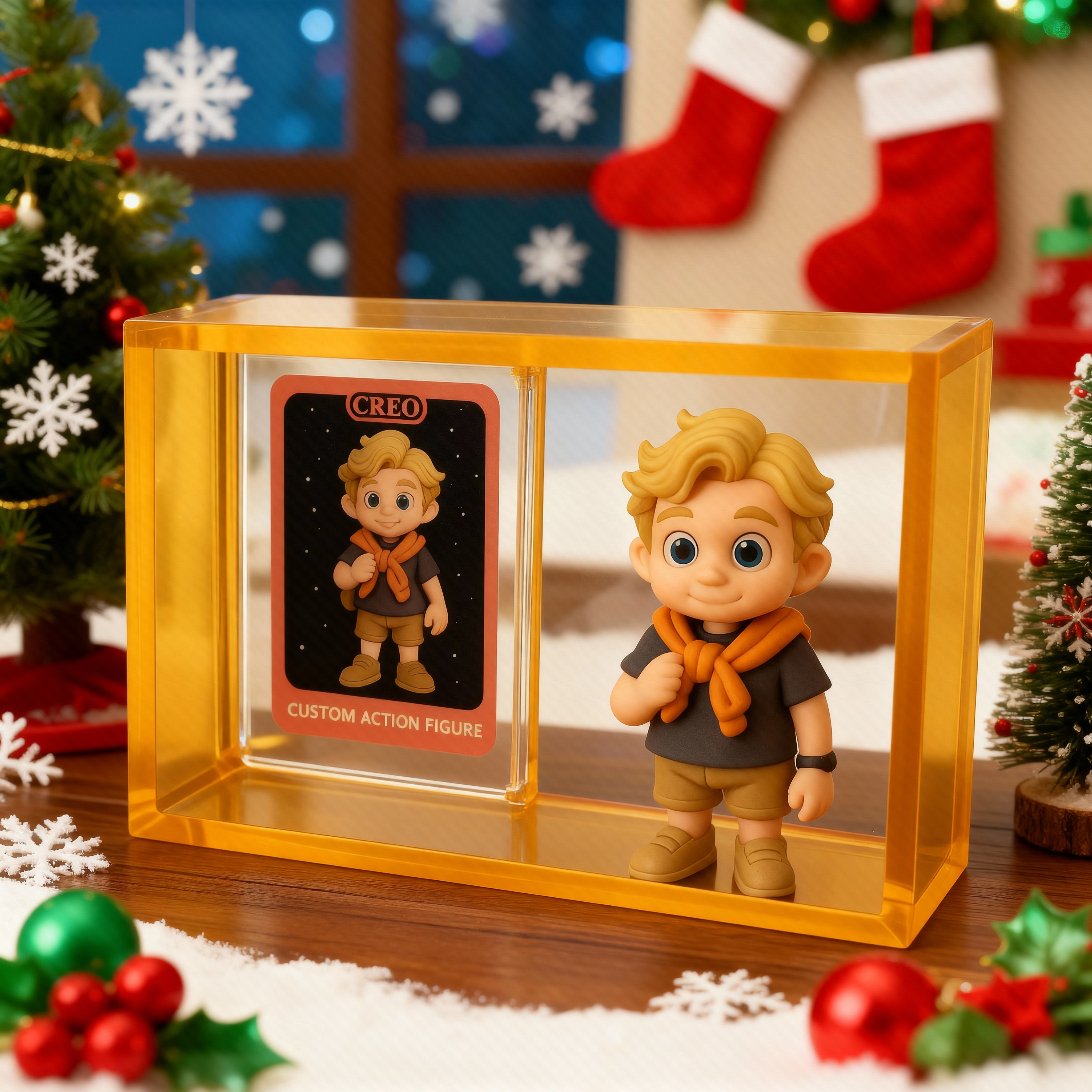 Custom 3D Cartoon Figure With Display Box And Card Personalized Gift Collectible-SELLMALL
