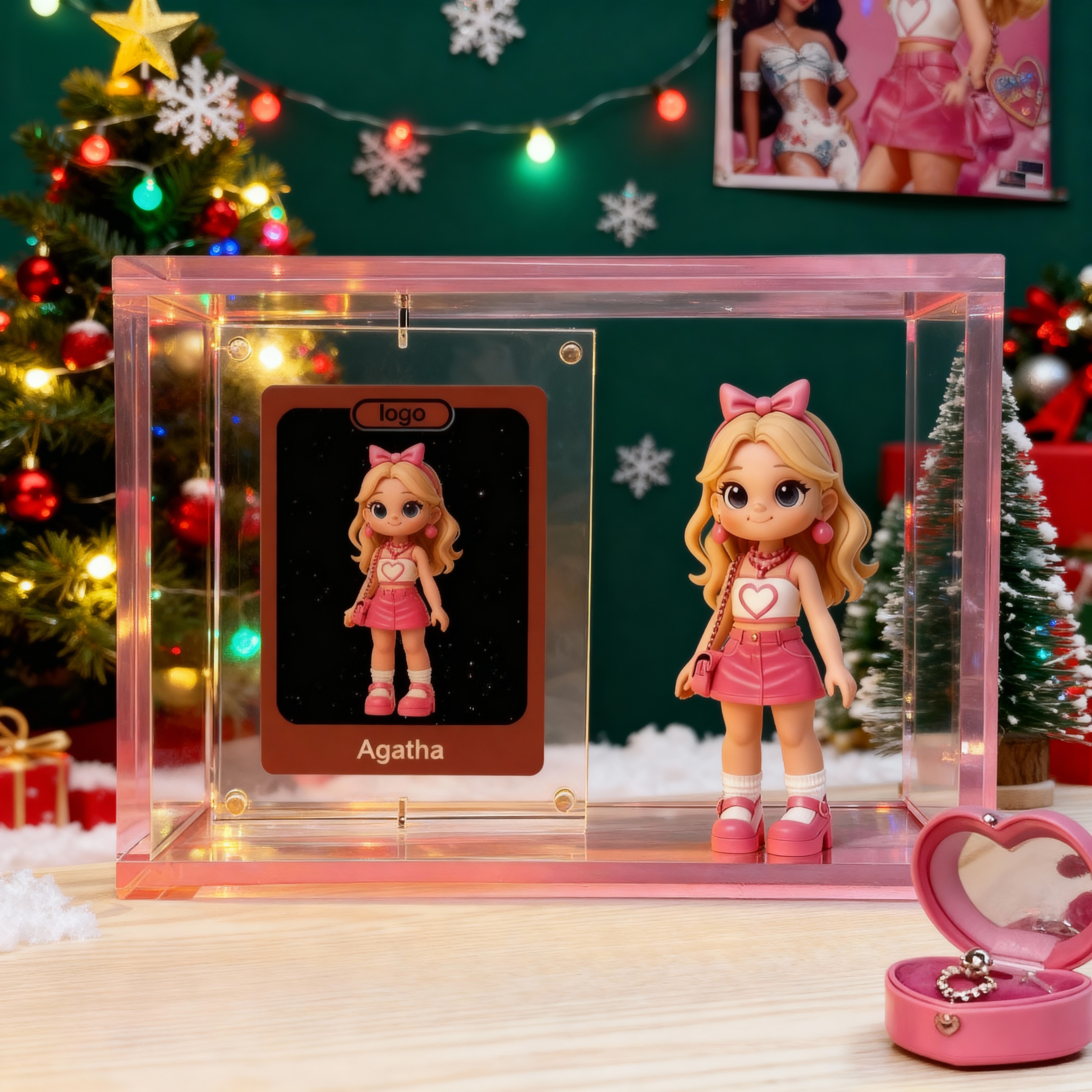 Custom 3D Cartoon Figure With Display Box And Card Personalized Gift Collectible-SELLMALL